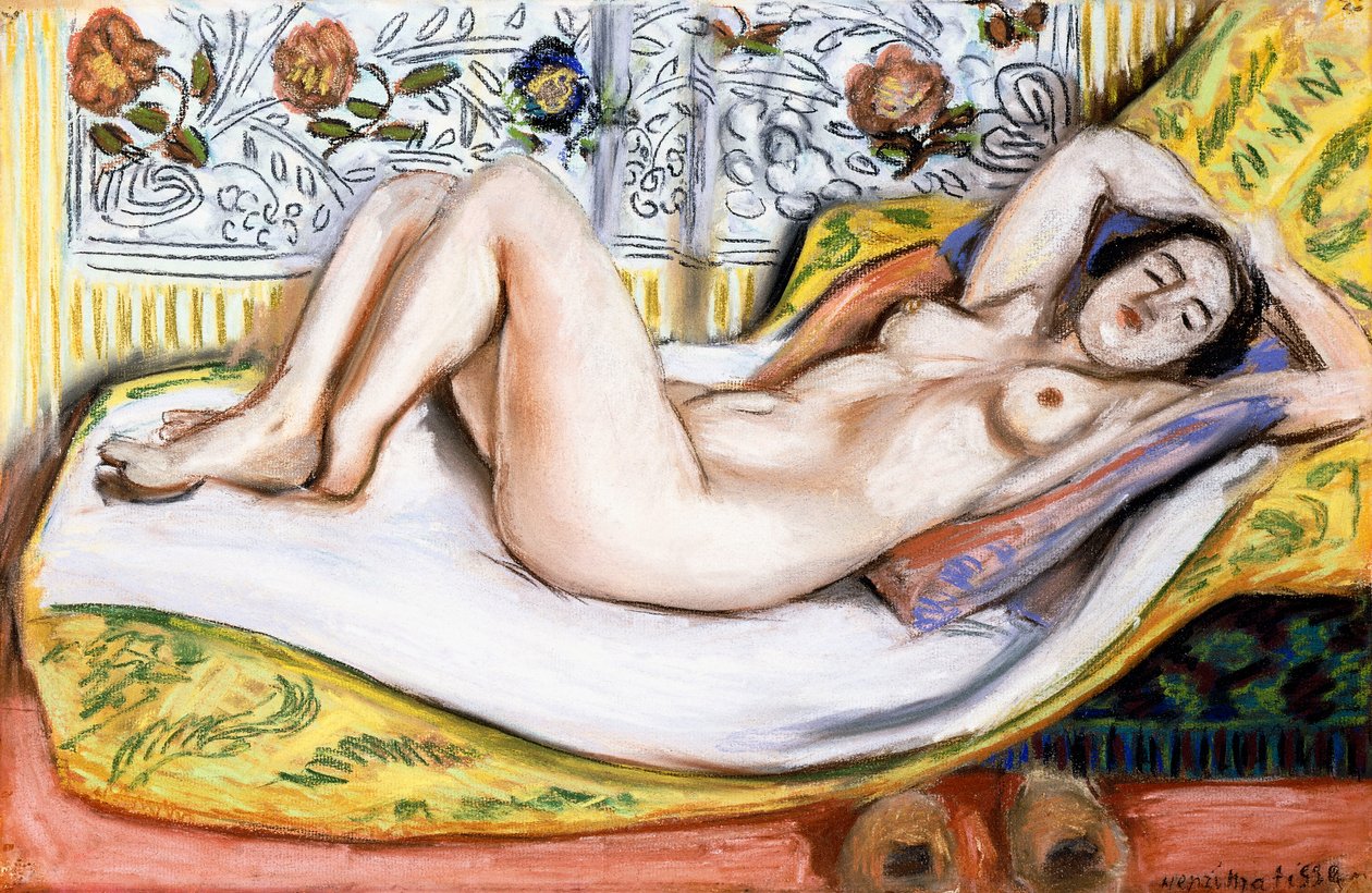 Akt na żółtej sofie autorstwa Henri Matisse