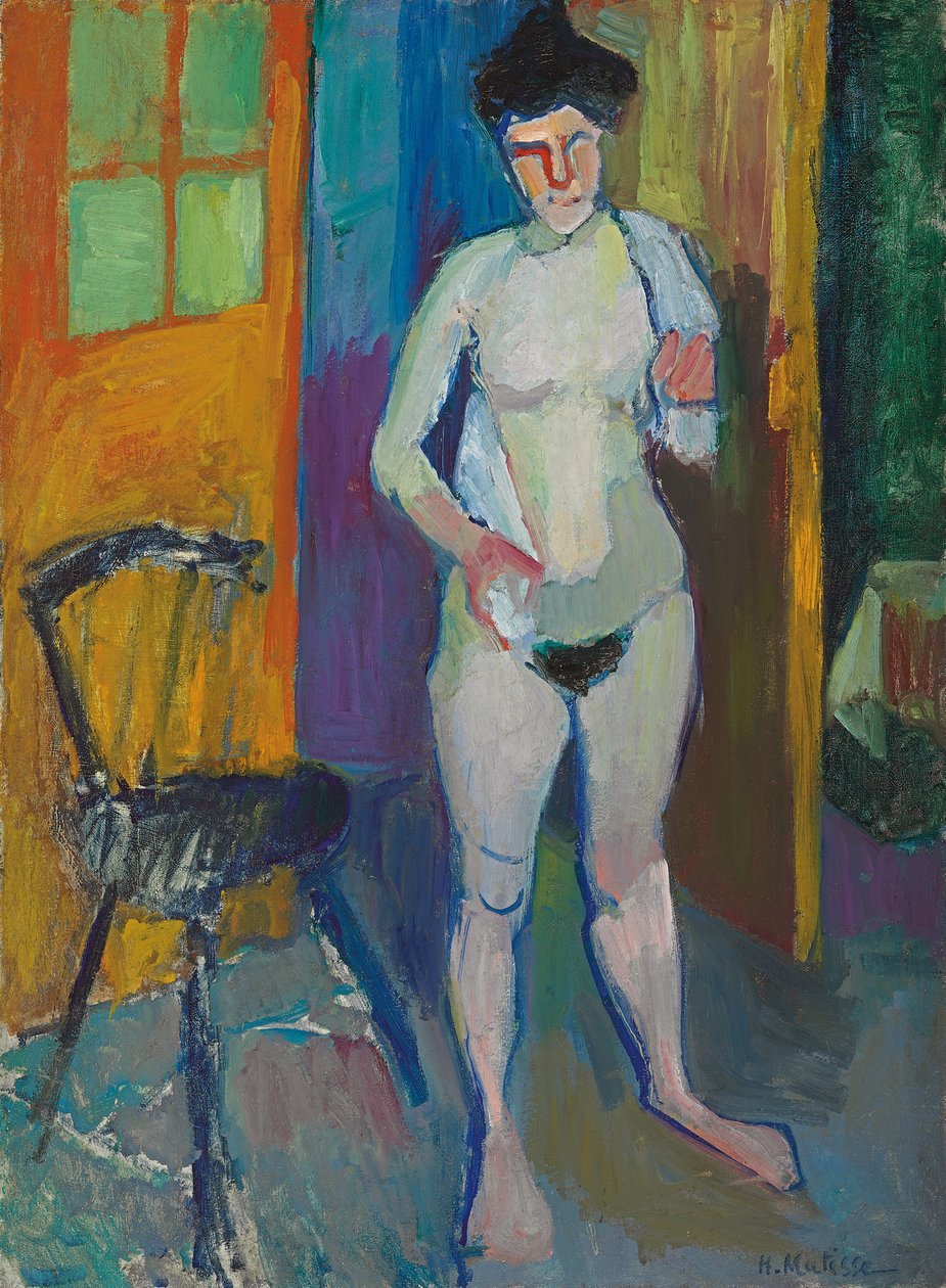 Akt z białym ręcznikiem, ok. 1901-1903 (olej na płótnie) autorstwa Henri Matisse