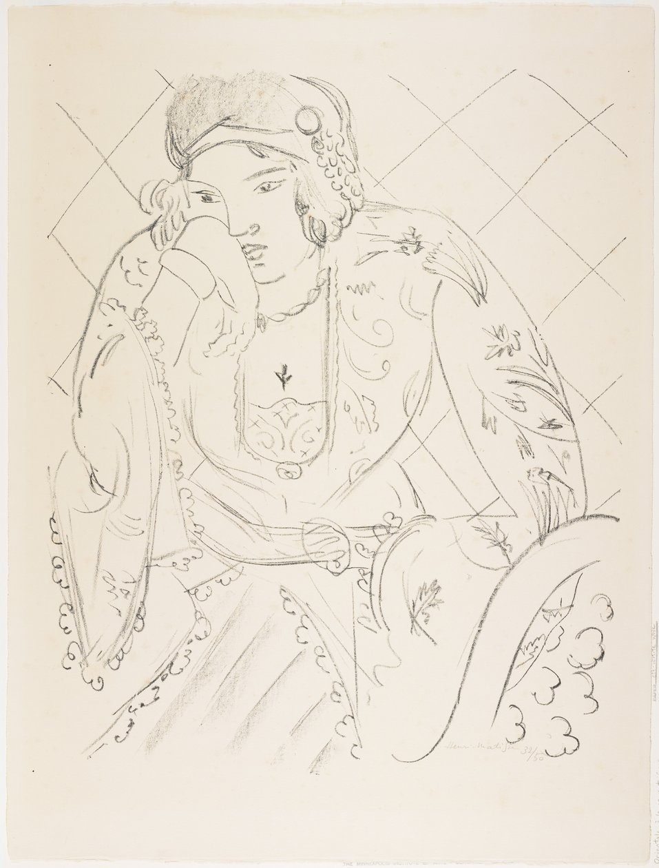 Orientalny z trójlistkowym krzyżem autorstwa Henri Matisse