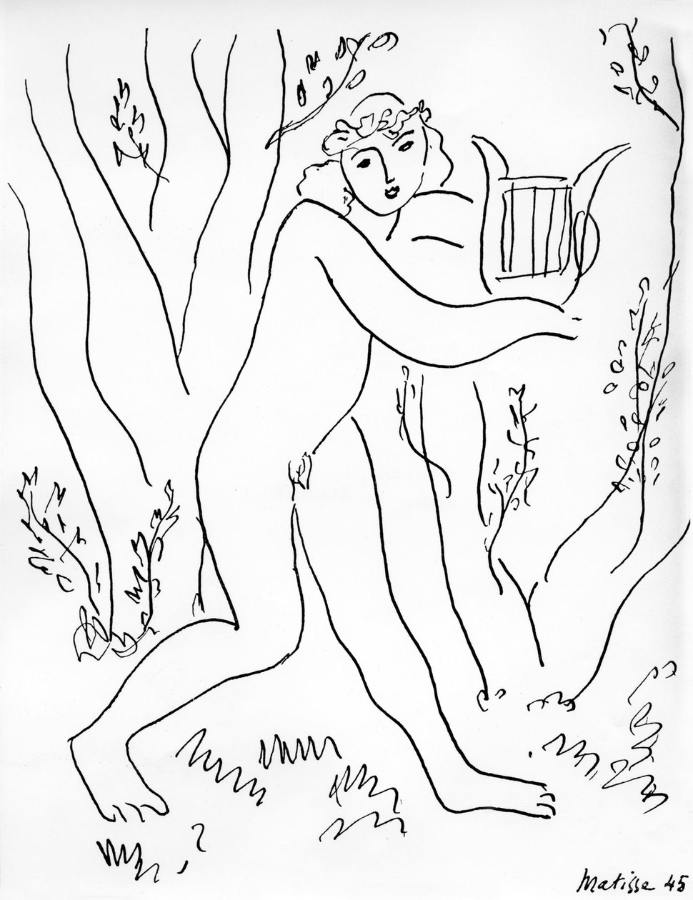 Orfeusz i jego lira autorstwa Henri Matisse