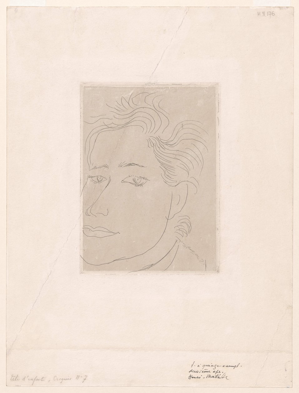 Outamaro, portret Margot Matisse autorstwa Henri Matisse