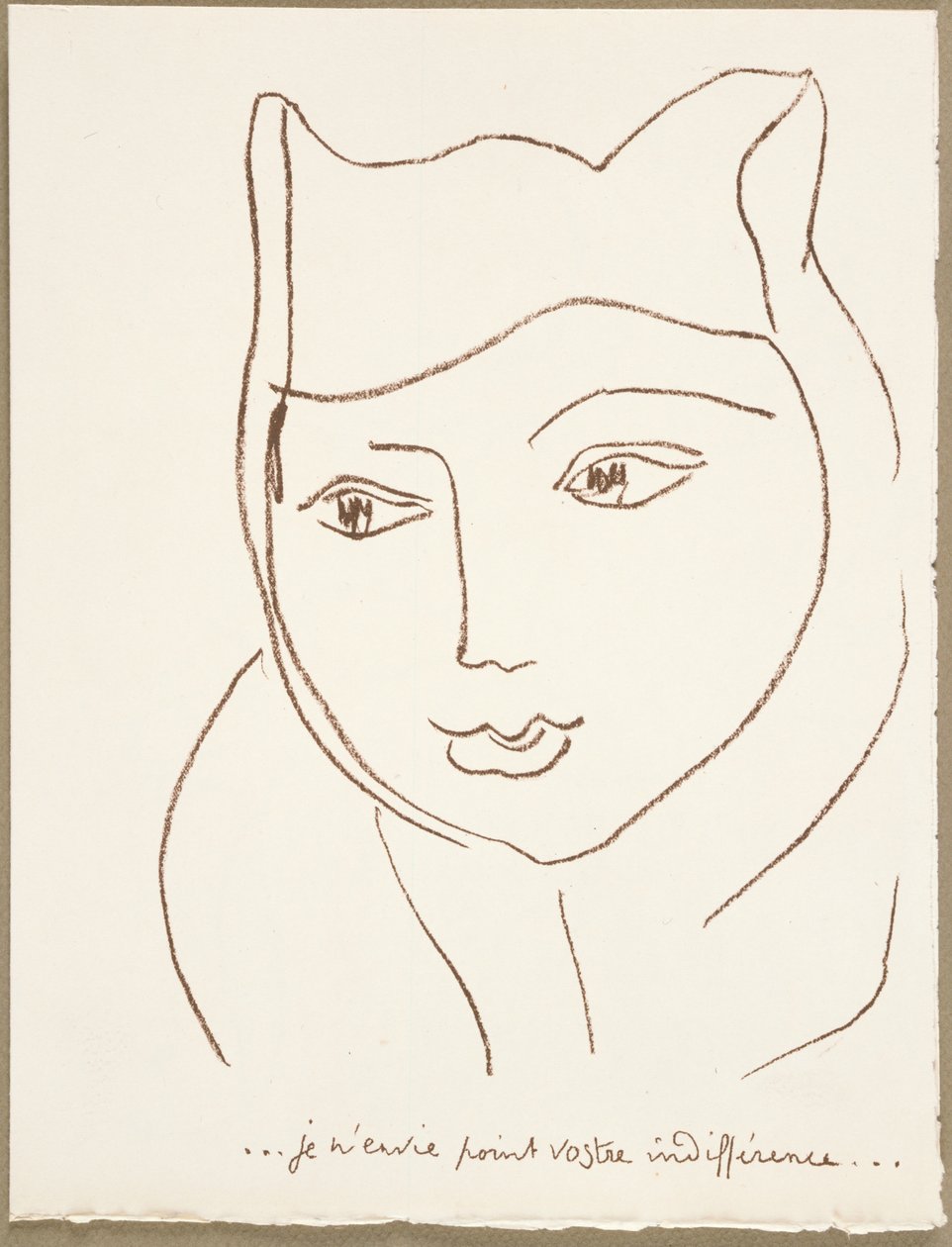 Strona z portugalskich listów autorstwa Henri Matisse