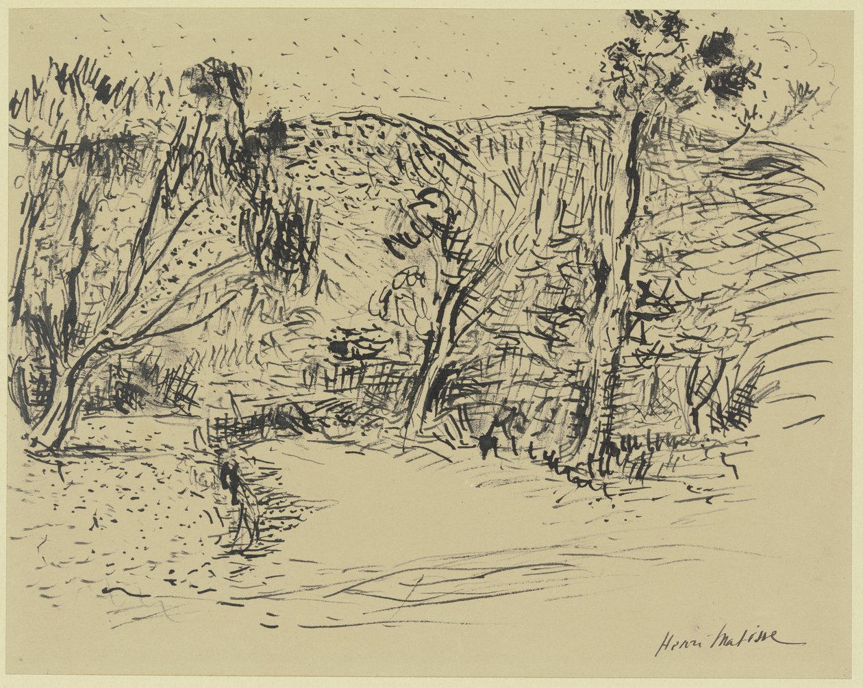 Ścieżka między drzewami autorstwa Henri Matisse