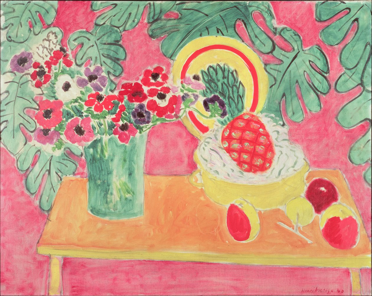 Ananas i zawilce autorstwa Henri Matisse
