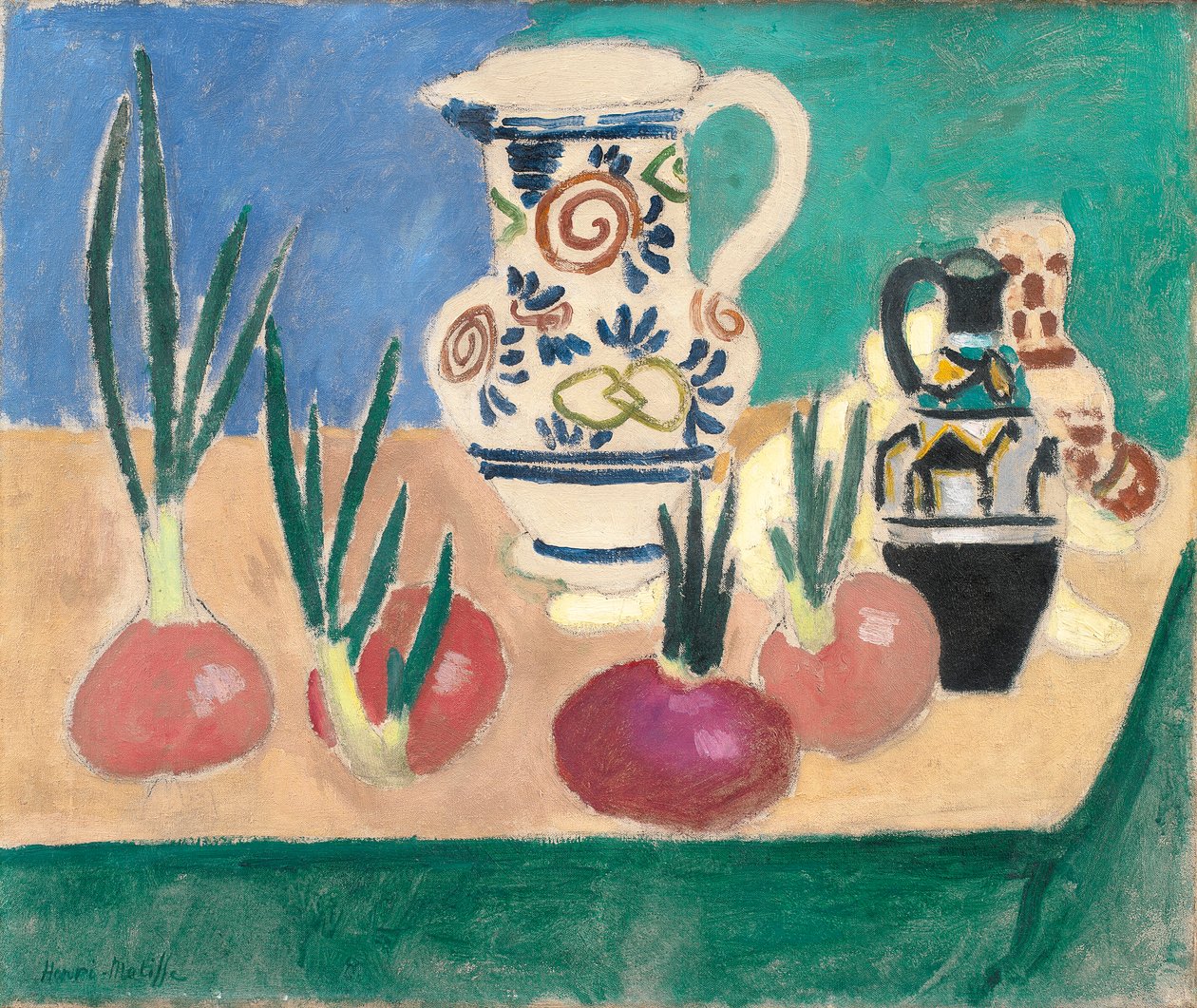 Różowe cebule autorstwa Henri Matisse