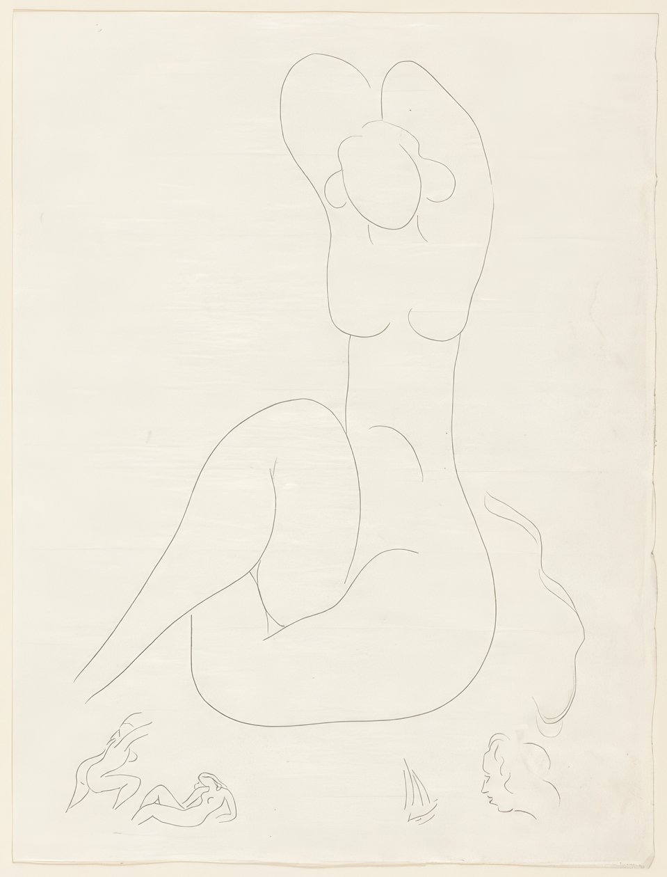 Kilka sonetów: "Quelle soie...", płyta 28 z Poesies de Mallarmé autorstwa Henri Matisse
