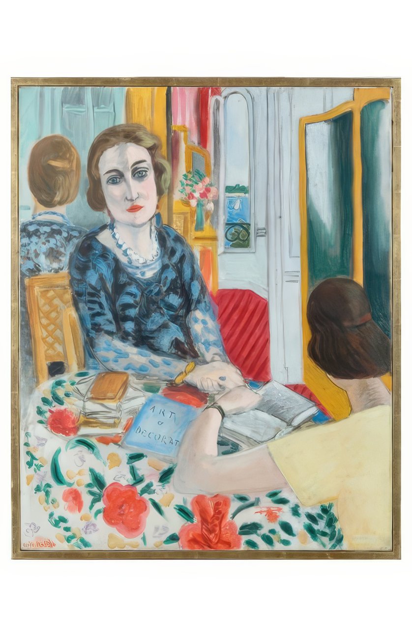 Portret baronowej Gourgaud, z domu Eva Gebhardt autorstwa Henri Matisse