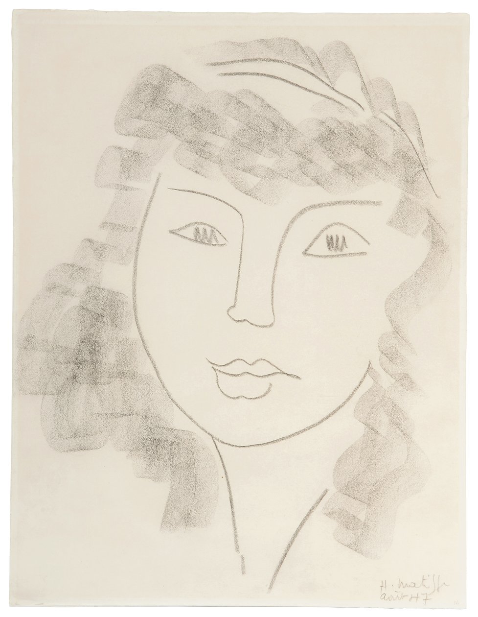 Portret kobiety; Portrait de Femme autorstwa Henri Matisse