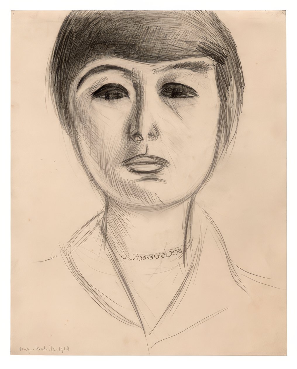 Portret młodej kobiety (Elsa Glaser) autorstwa Henri Matisse