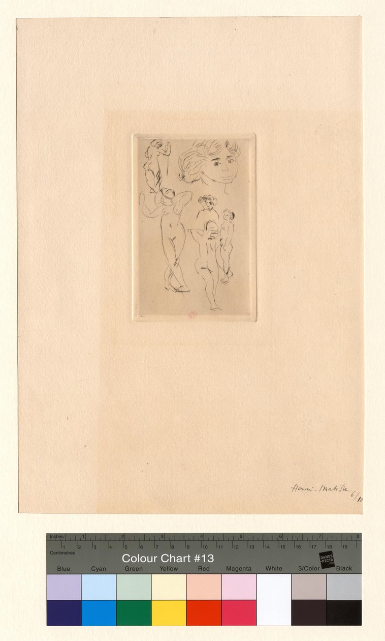 Cztery akty, dwie głowy autorstwa Henri Matisse