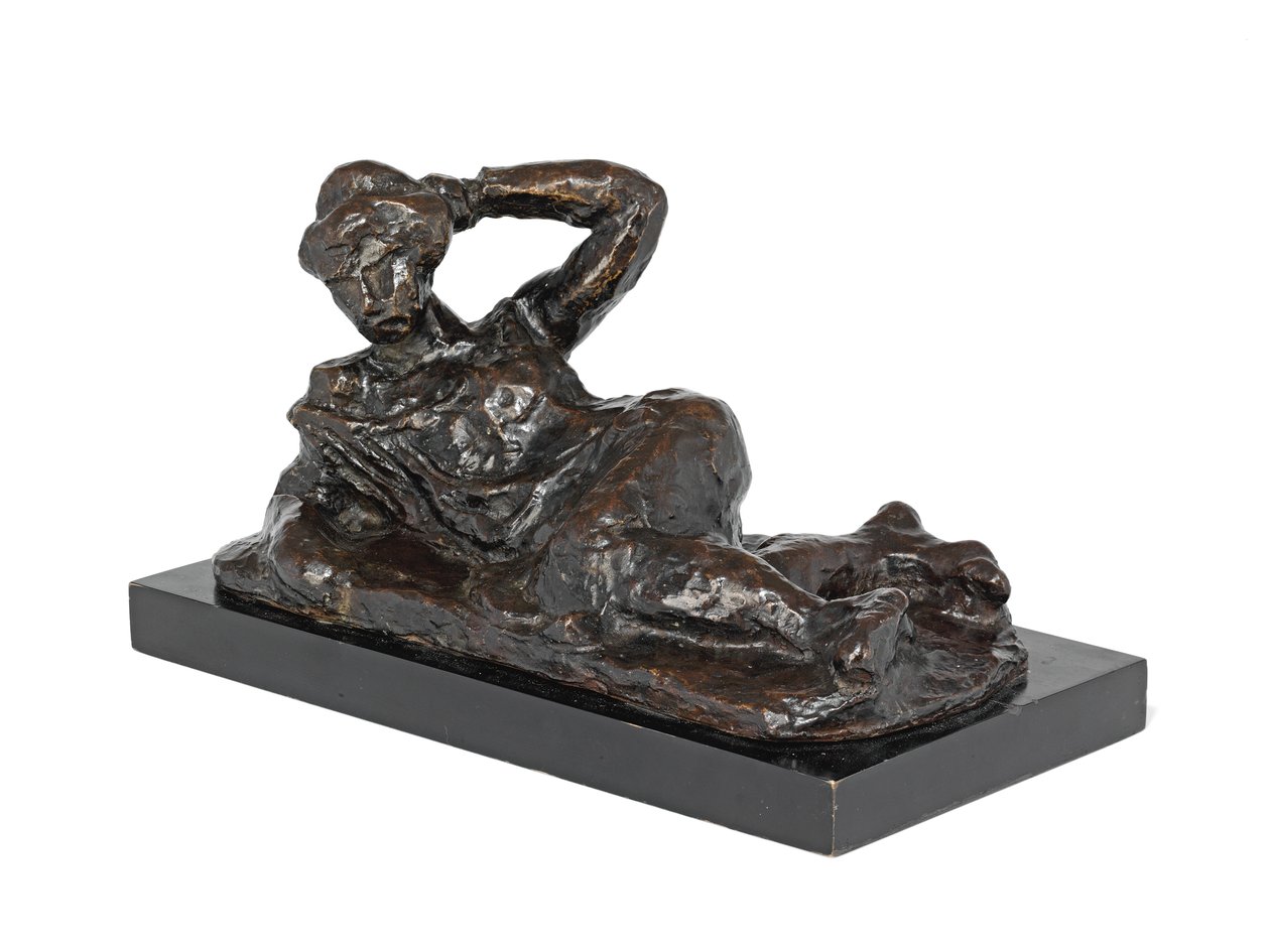 Leżący akt w haleczce, koncepcja 1906, odlew 1951 (brąz z brązową patyną) autorstwa Henri Matisse