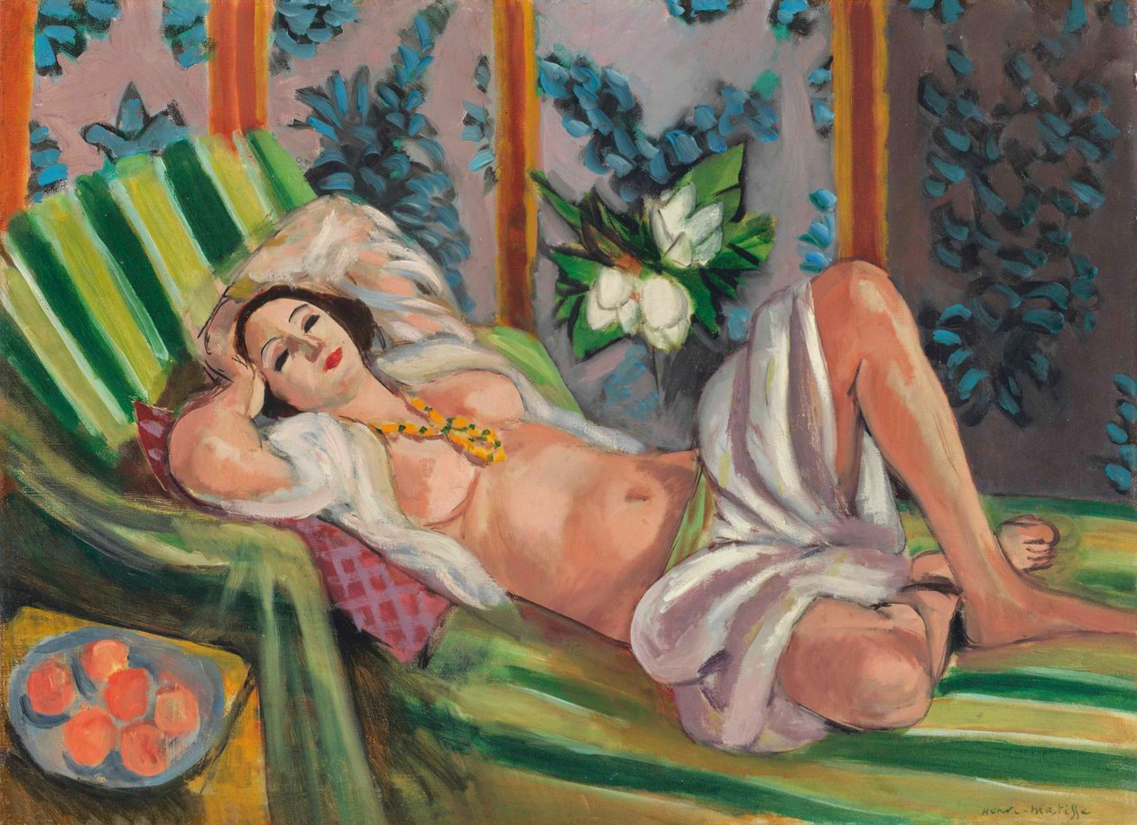 Leżąca odaliska z magnoliami autorstwa Henri Matisse