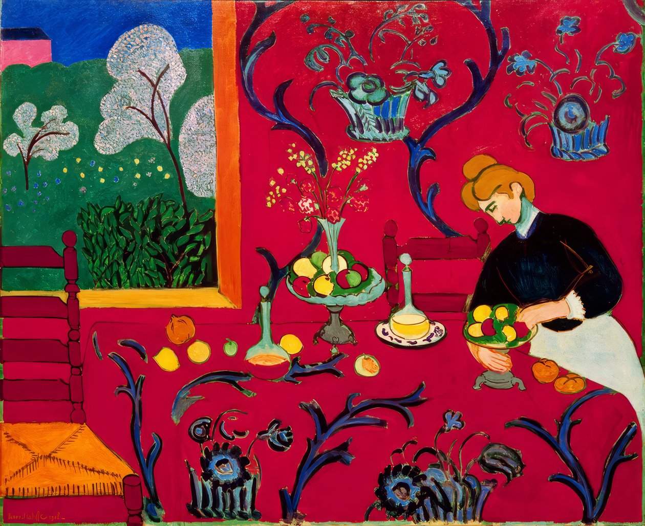 Czerwony pokój (Harmonia w czerwieni autorstwa Henri Matisse