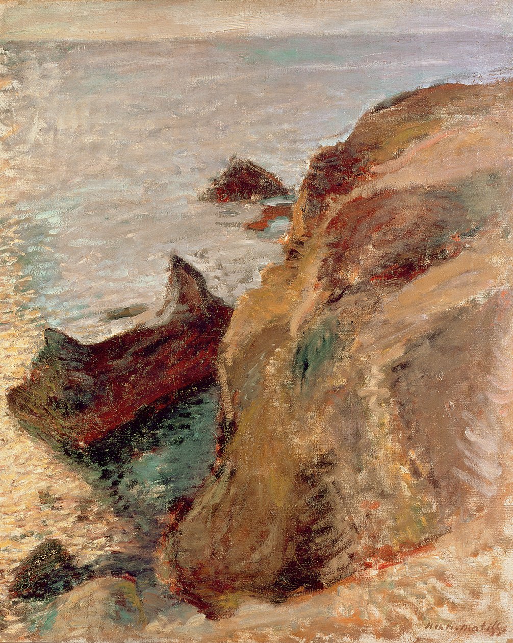 Skały i morze autorstwa Henri Matisse