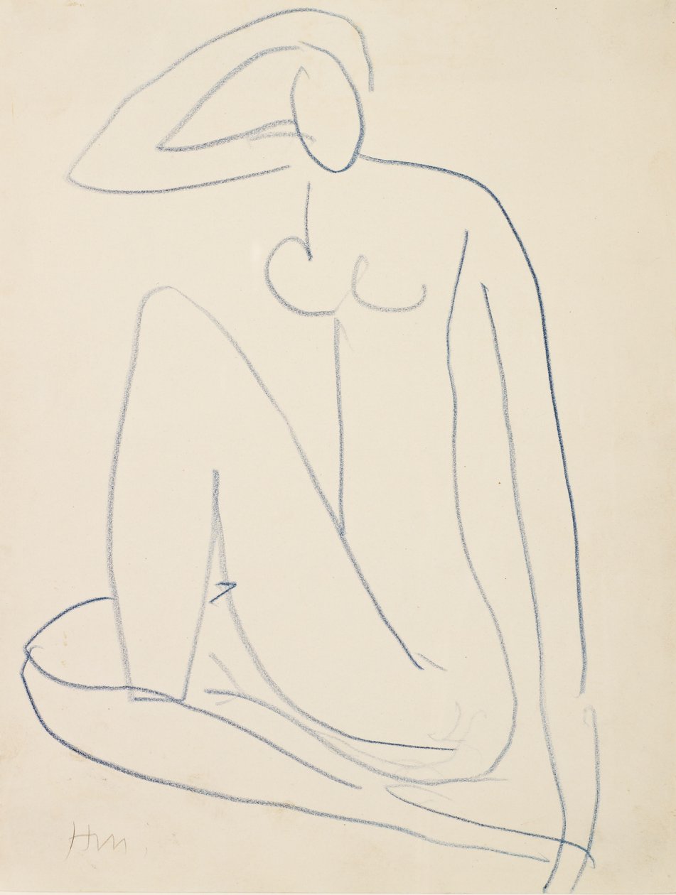 Siedząca postać kobieca autorstwa Henri Matisse