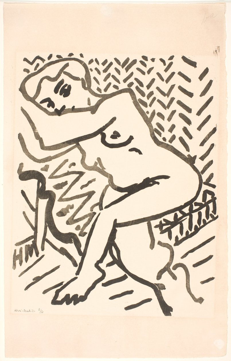Siedzący akt autorstwa Henri Matisse