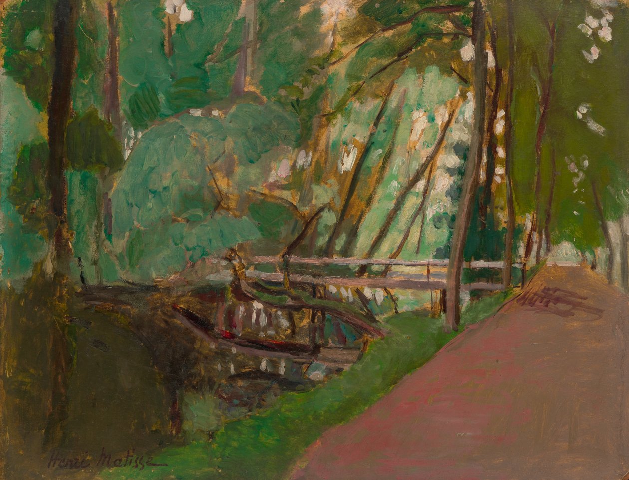 Sous-bois, ok. 1902-1903 (olej na papierze położony na panelu) autorstwa Henri Matisse
