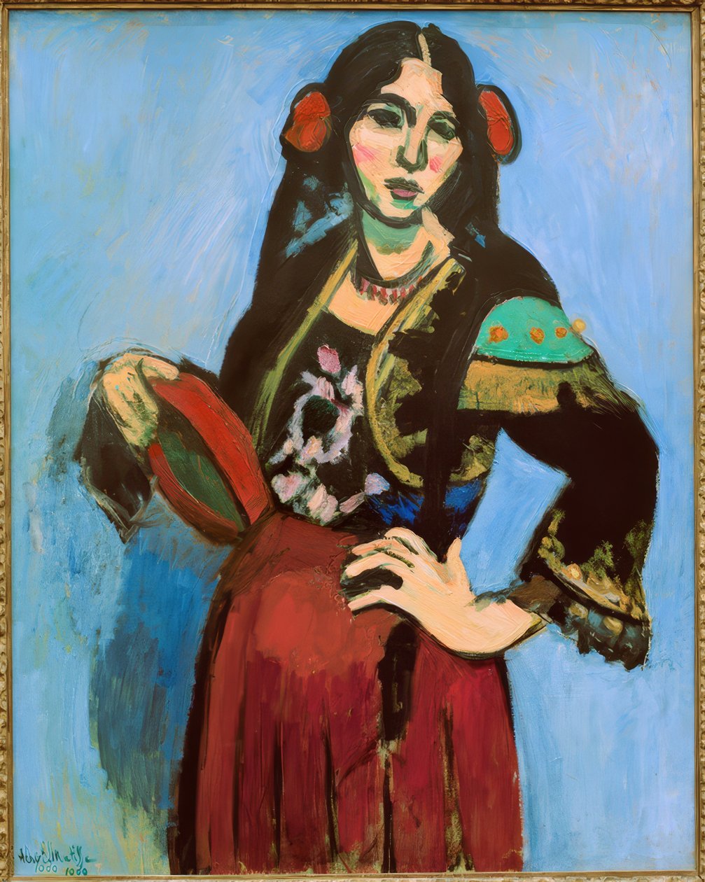 Hiszpanka z tamburynem autorstwa Henri Matisse