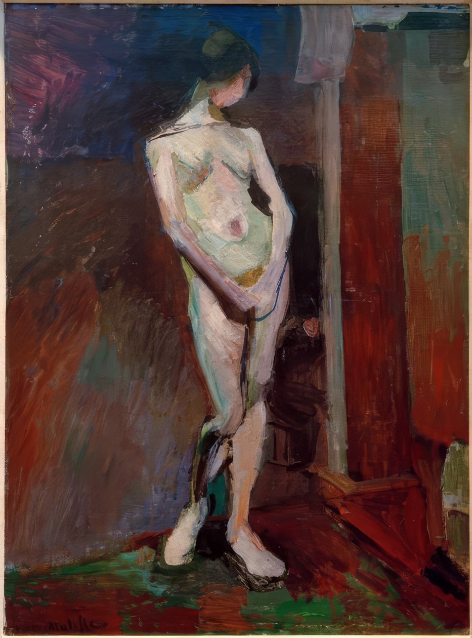 Model stojący (Akademia w kolorze niebieskim) autorstwa Henri Matisse