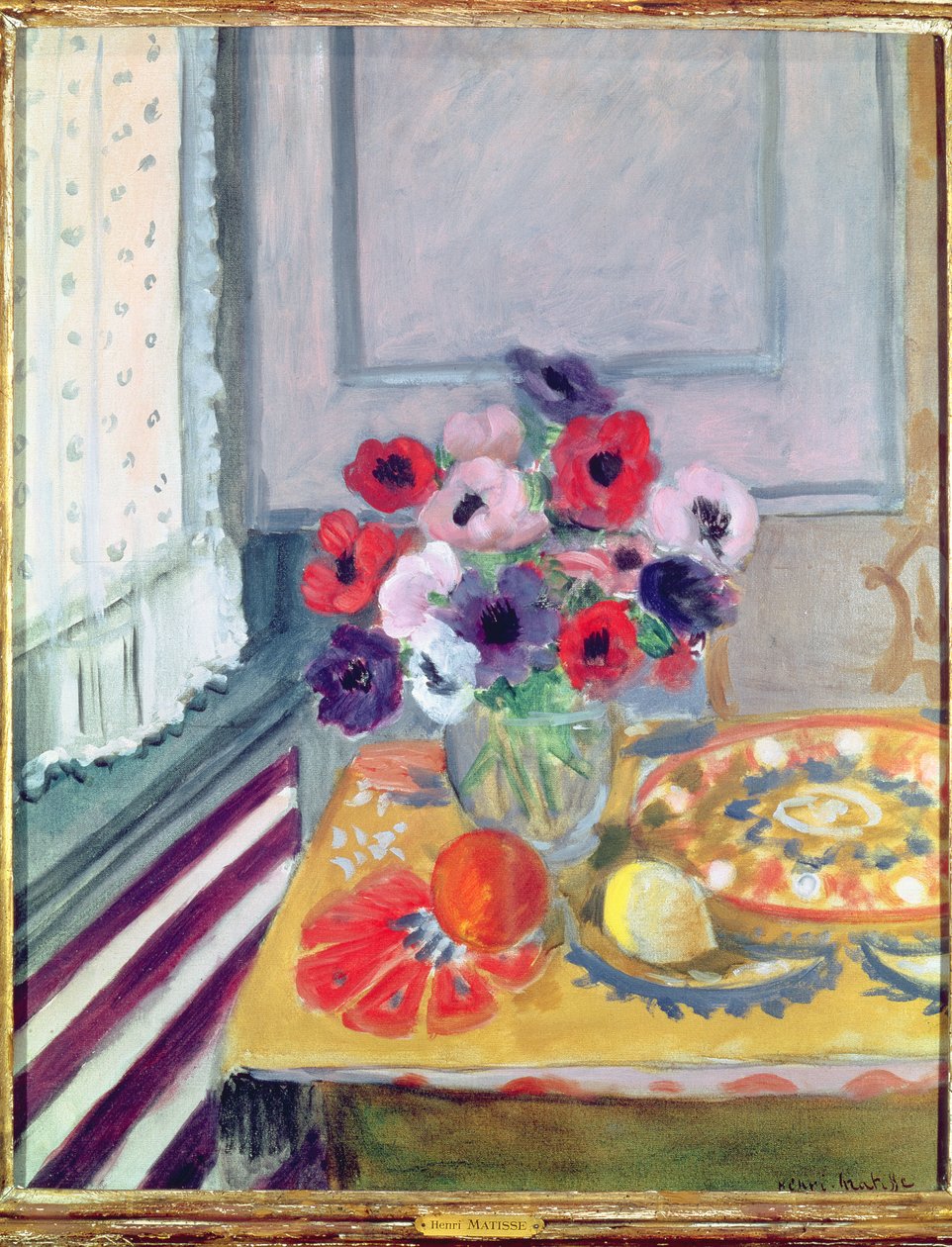 Martwa natura z zawilcami autorstwa Henri Matisse