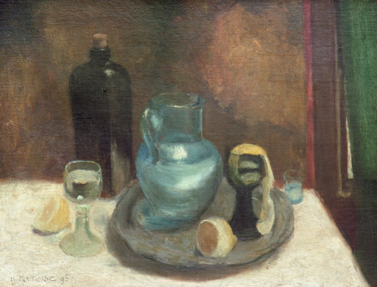 Martwa natura z cytryną lub Niebieska karafka autorstwa Henri Matisse