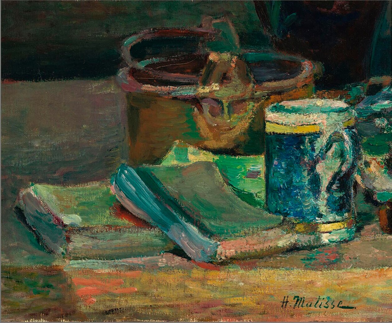Wciąż żywy z książkami, ok. 1895 (olej na płótnie) autorstwa Henri Matisse