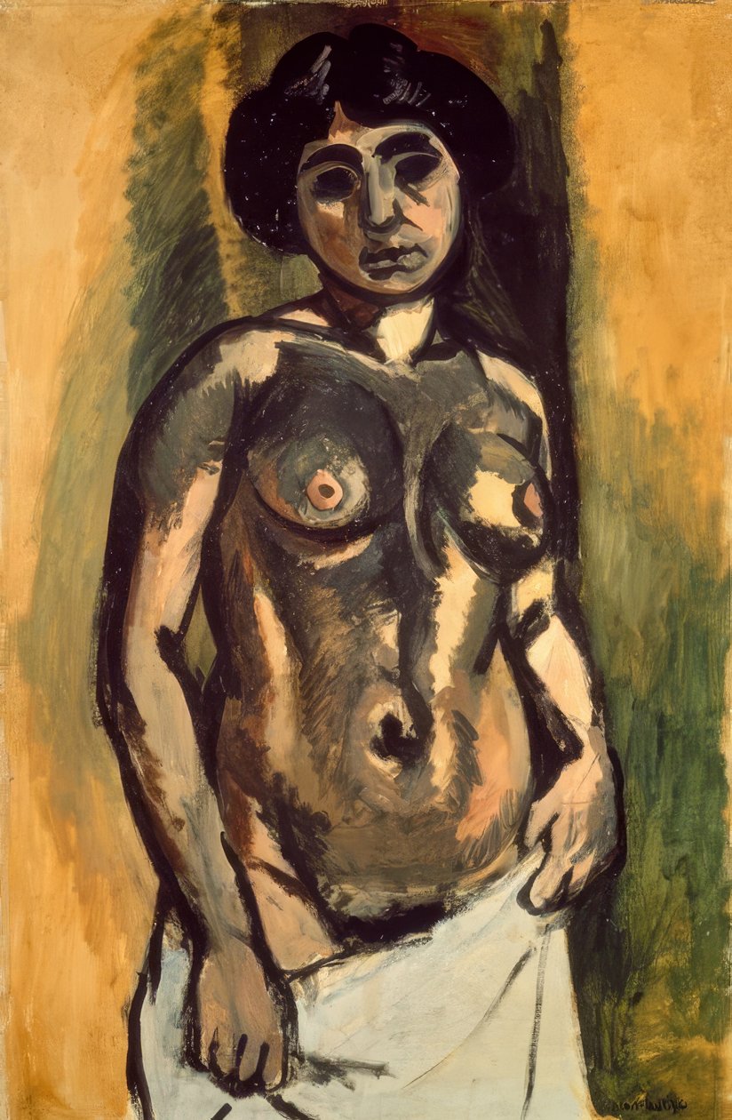 Studium na złoto-czarnym akcie autorstwa Henri Matisse