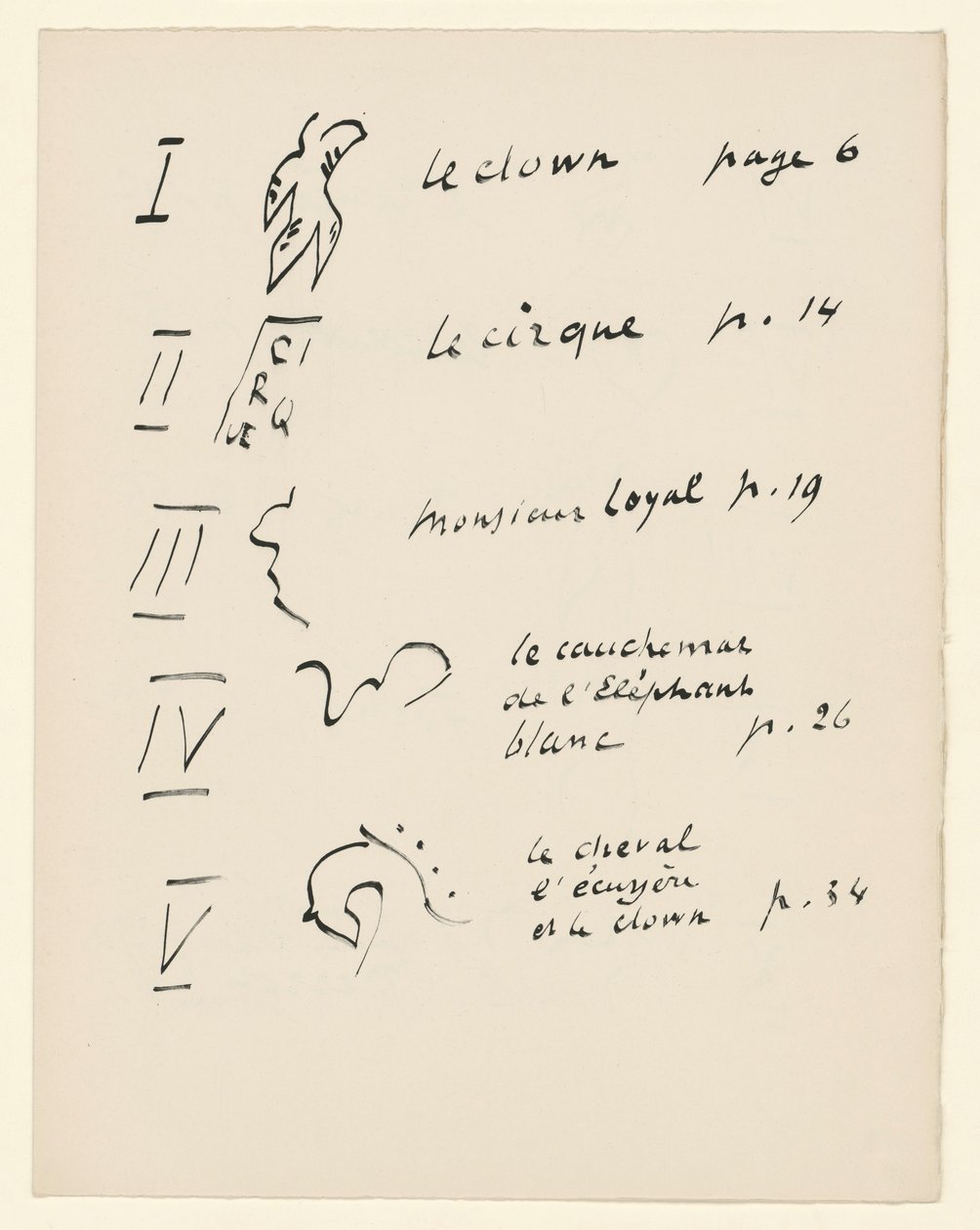 Tablica obrazów 1. Z „Jazz”. S. 149 autorstwa Henri Matisse