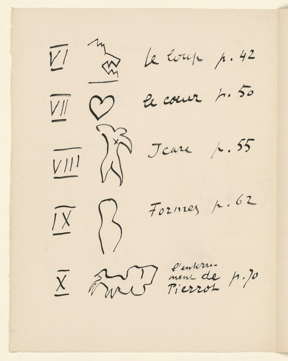 Tablica obrazów 2. Z "Jazz". S. 150 autorstwa Henri Matisse