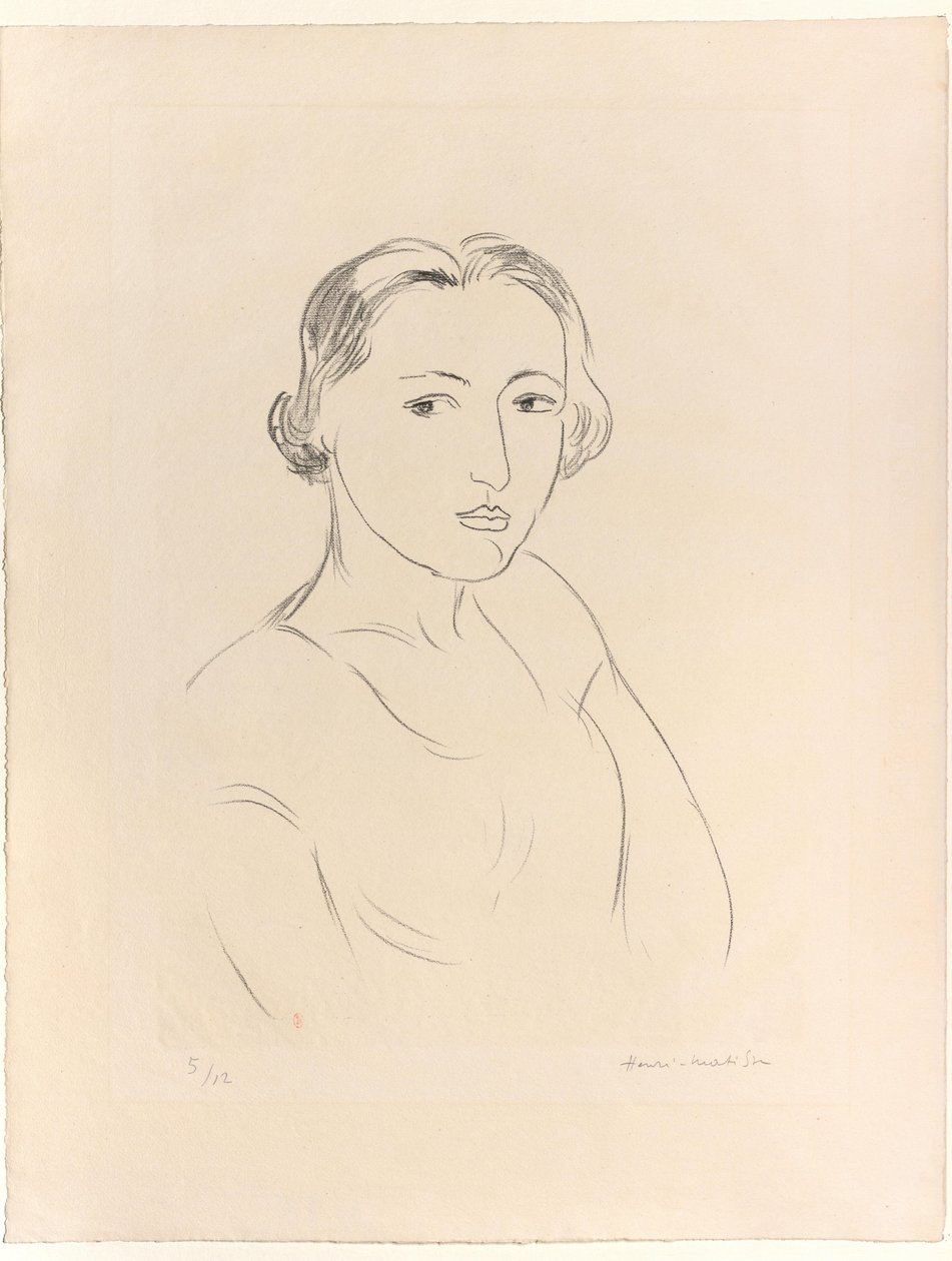 Głowa młodej kobiety autorstwa Henri Matisse