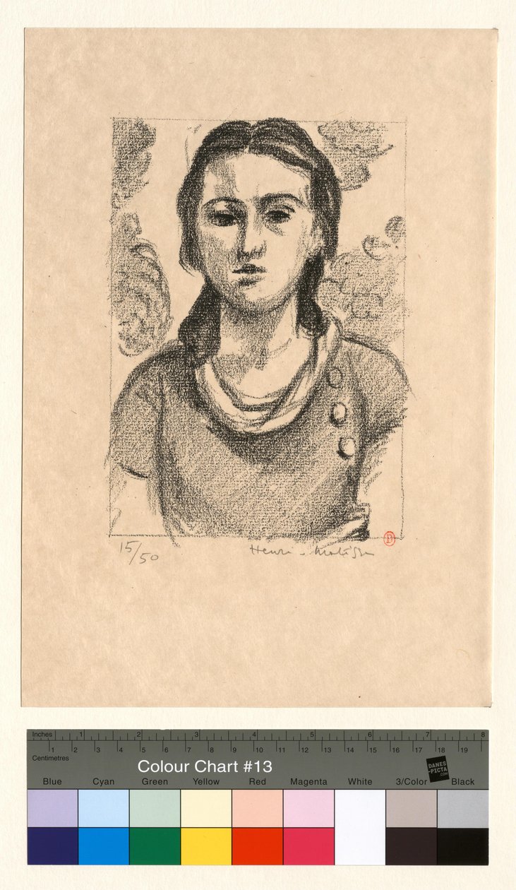 Głowa młodej dziewczyny autorstwa Henri Matisse