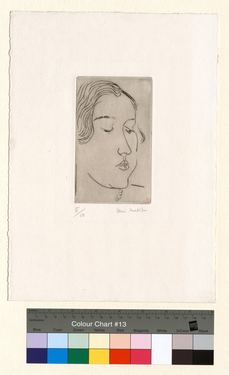 Ujęcie z prawej strony w trzech czwartych autorstwa Henri Matisse