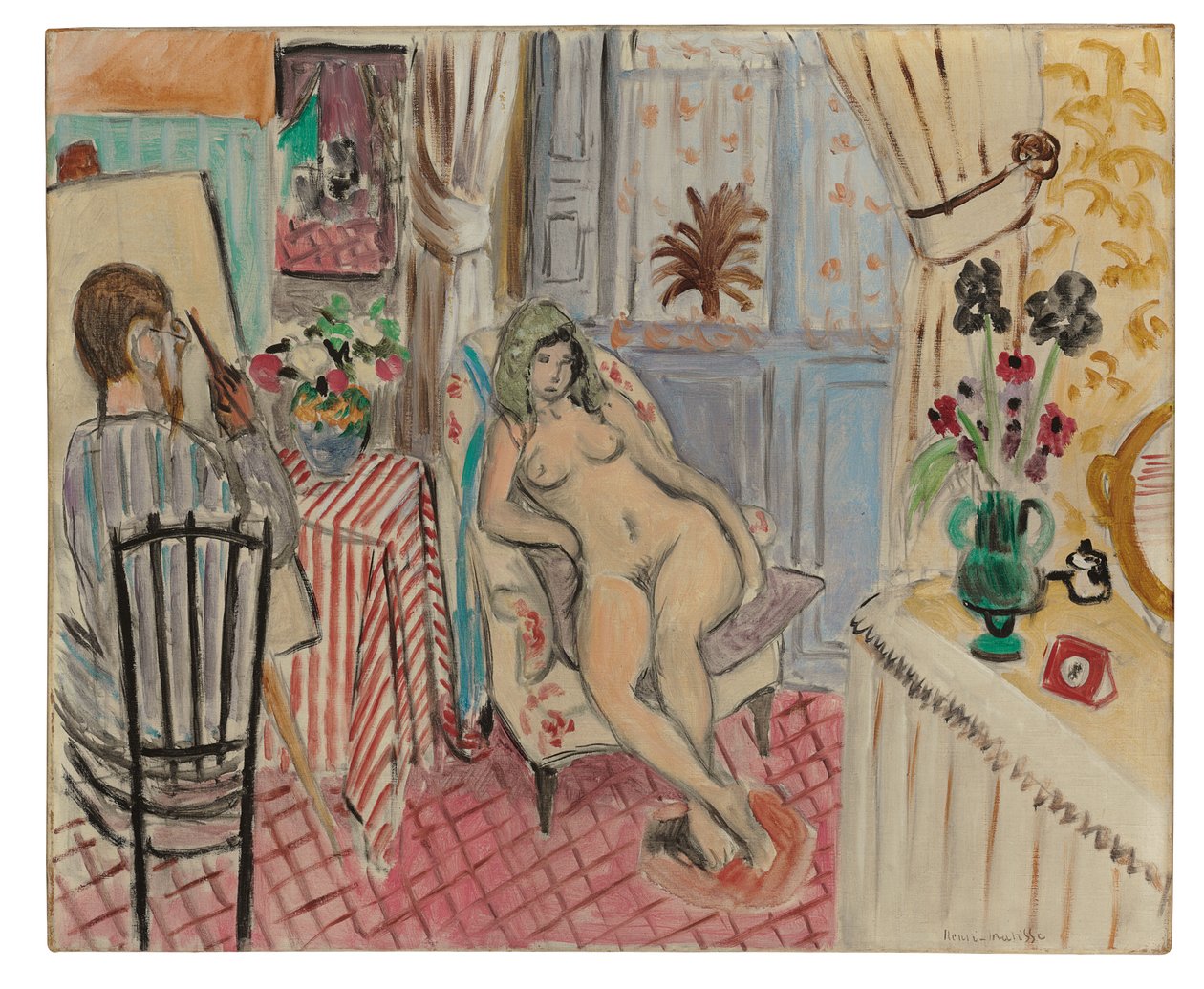 Artysta i jego model autorstwa Henri Matisse