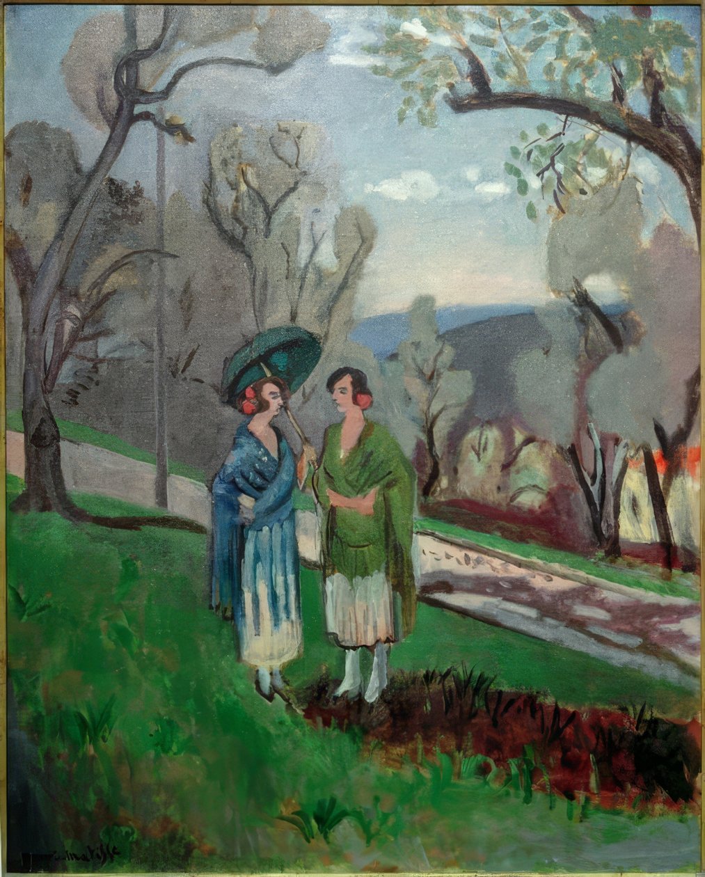 Rozmowa pod drzewami oliwnymi autorstwa Henri Matisse