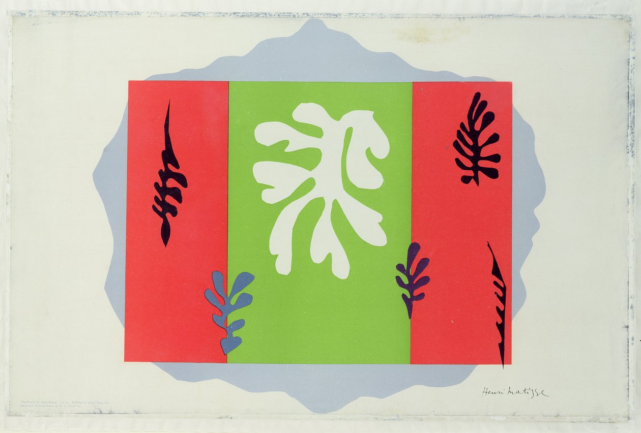 Tancerka (kolorowa litografia) autorstwa Henri Matisse