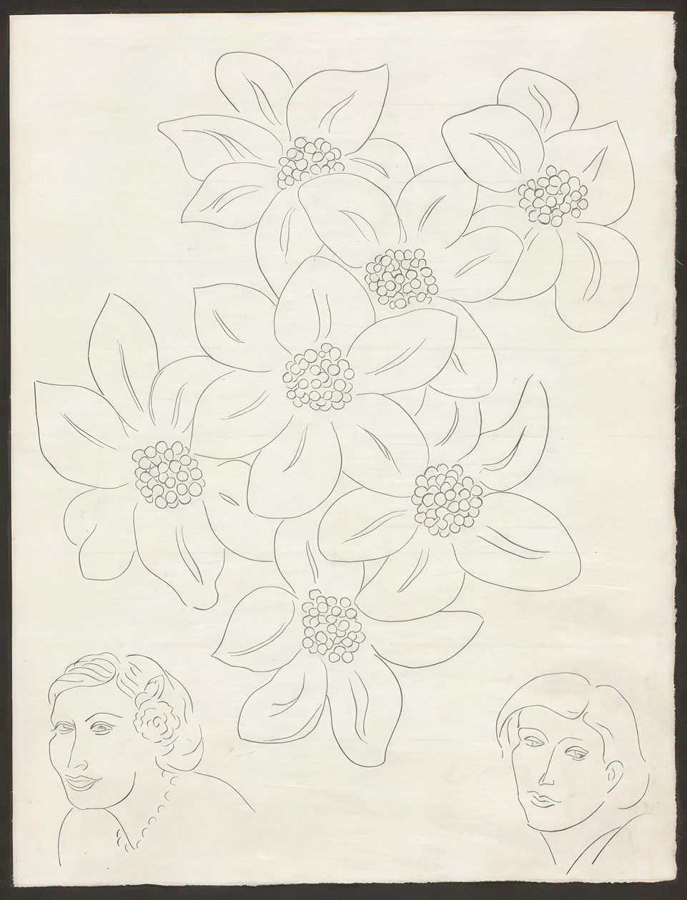 Kwiaty, płyta szósta z Poesies de Mallarmé autorstwa Henri Matisse