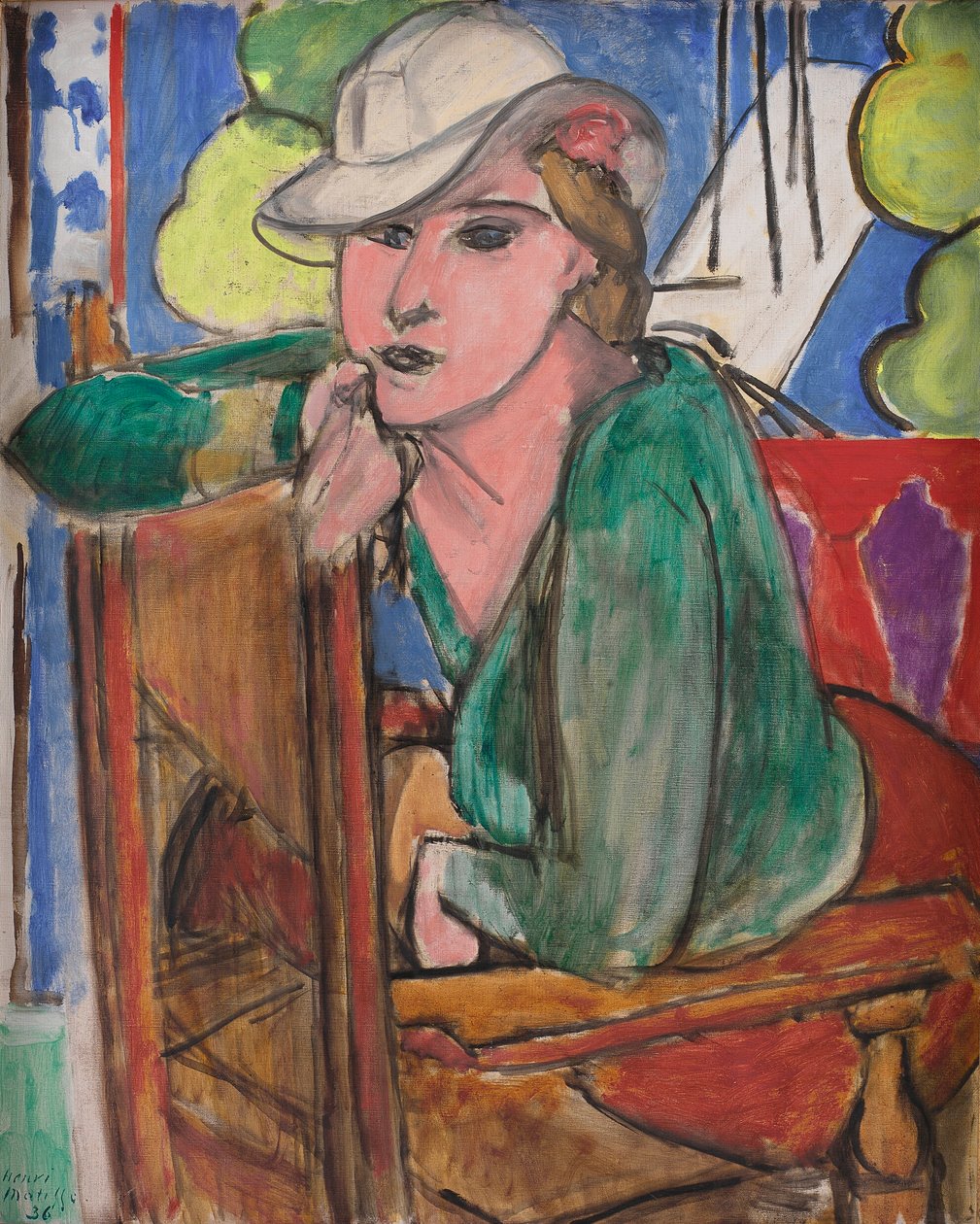 Zielona bluzka autorstwa Henri Matisse