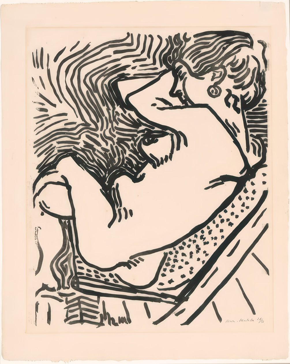 Duży drzeworyt autorstwa Henri Matisse