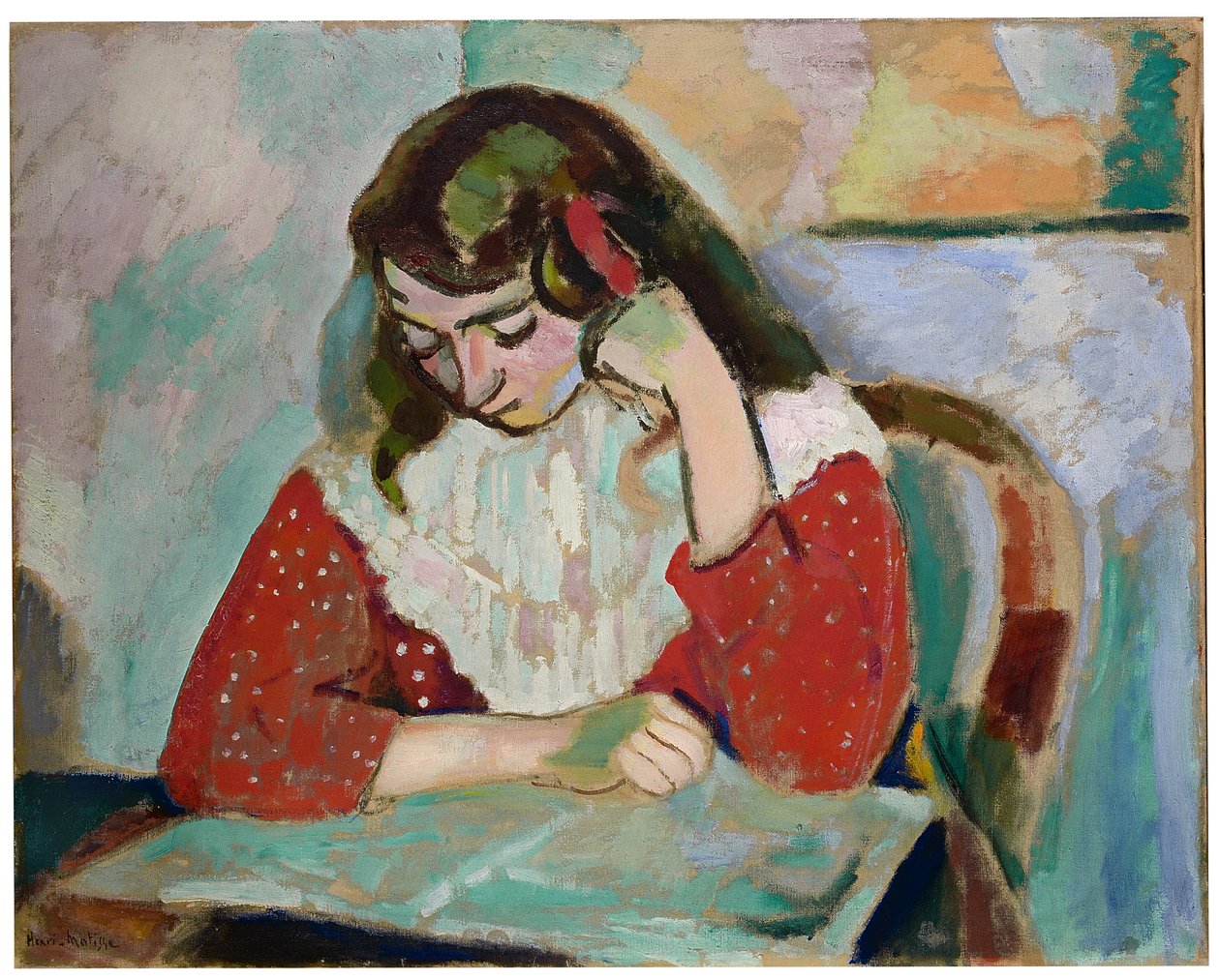 Czytelnik, Marguerite Matisse autorstwa Henri Matisse