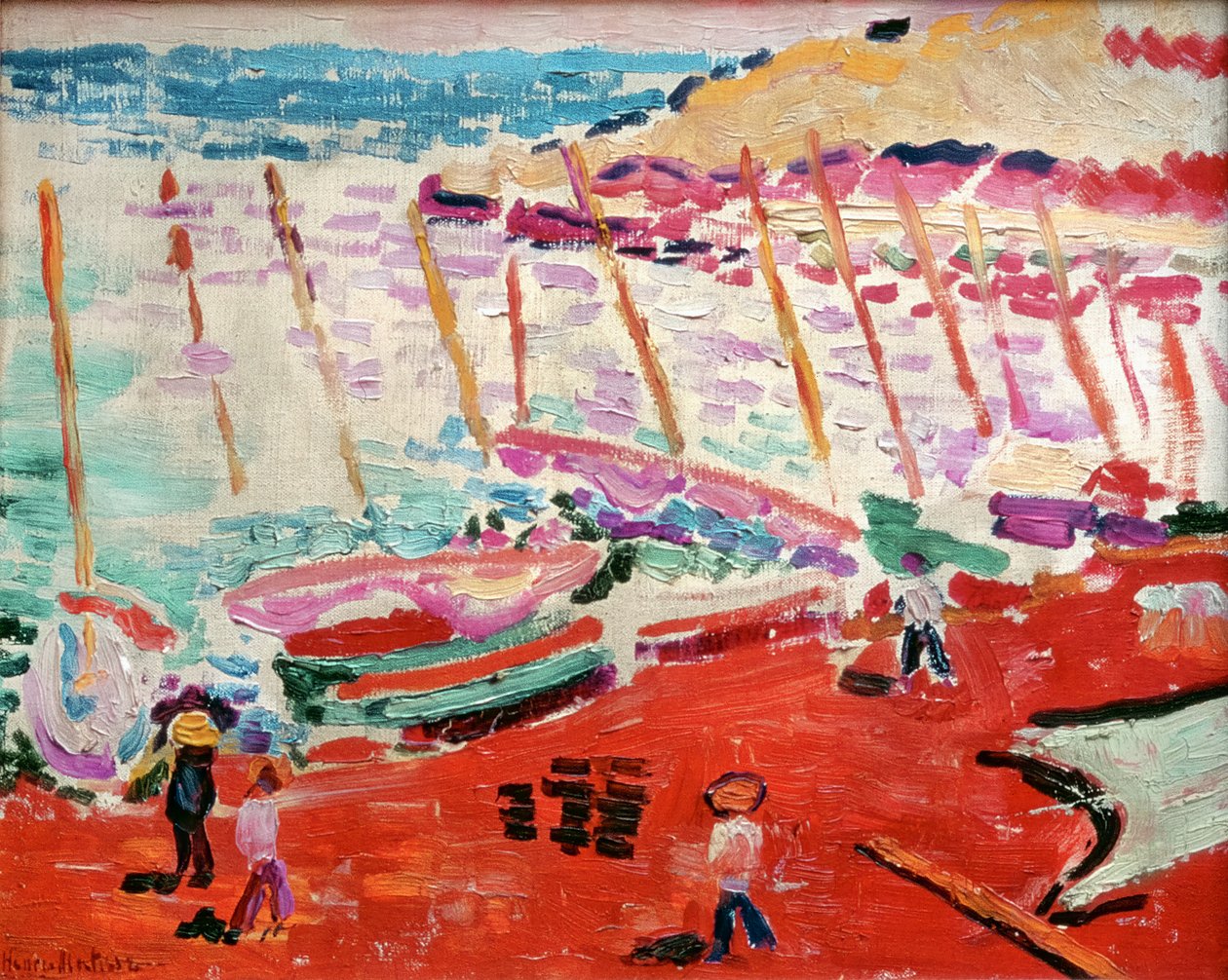 Czerwona plaża, Collioure, lato 1905 (olej na płótnie) autorstwa Henri Matisse