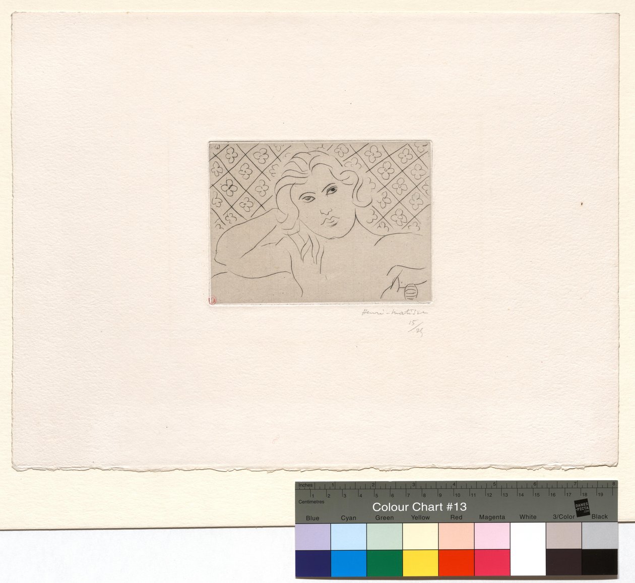 Tors, tło w kwiaty autorstwa Henri Matisse