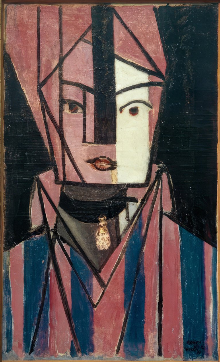 Biało-różowa głowa (Marguerite Matisse) autorstwa Henri Matisse