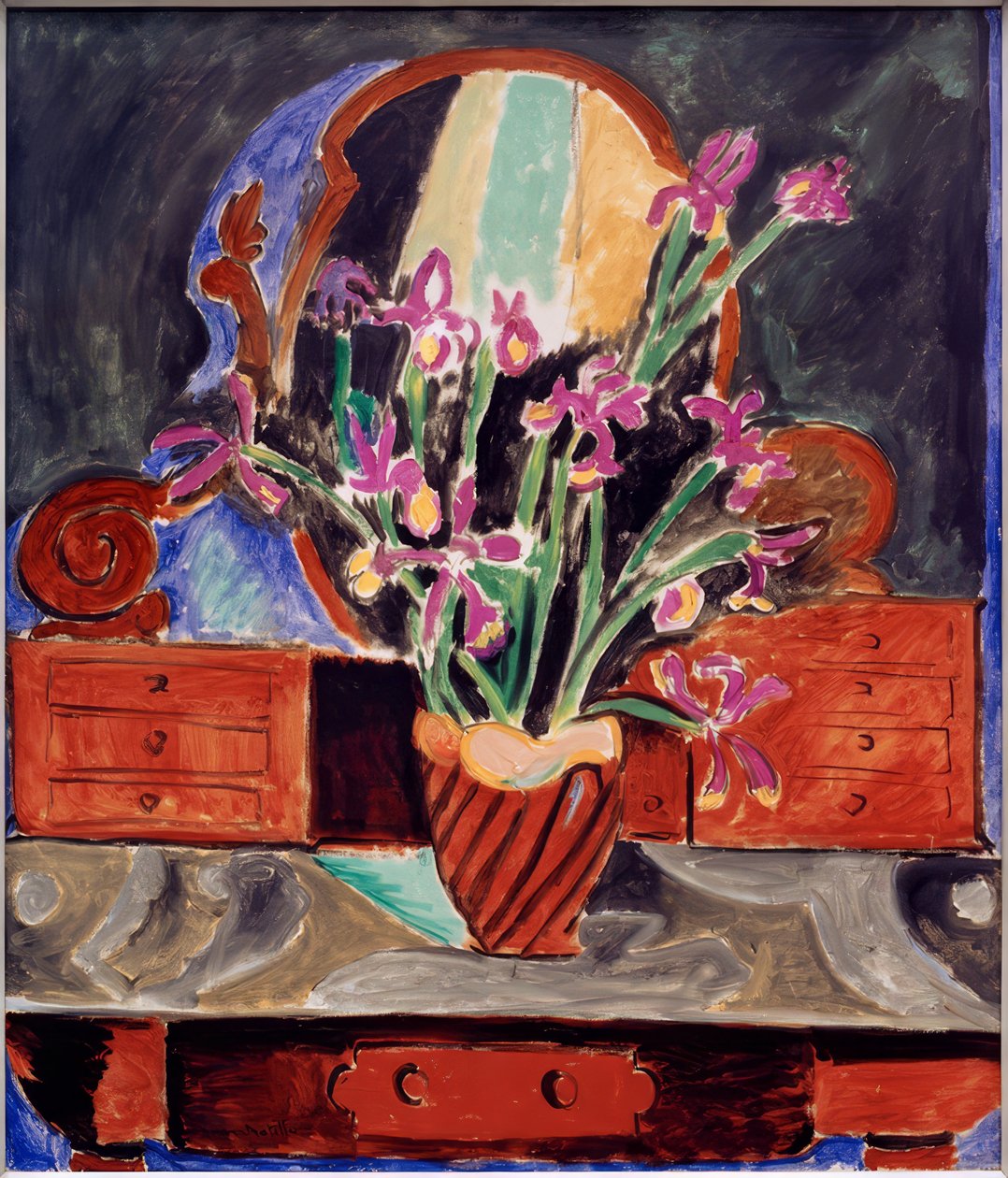 Wazon z irysami autorstwa Henri Matisse