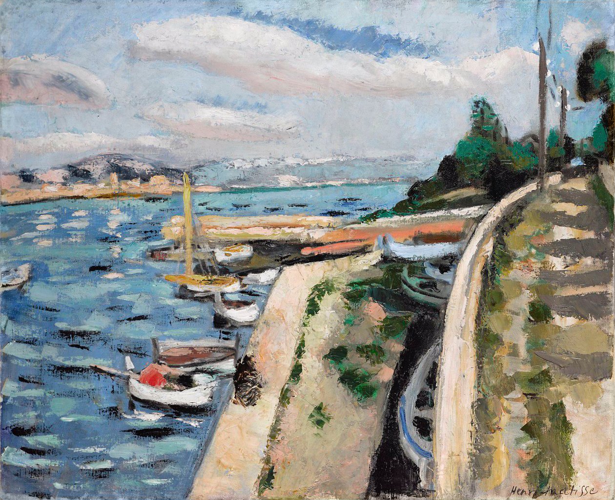 Widok na Antibes, ok. 1925 (olej na płótnie) autorstwa Henri Matisse
