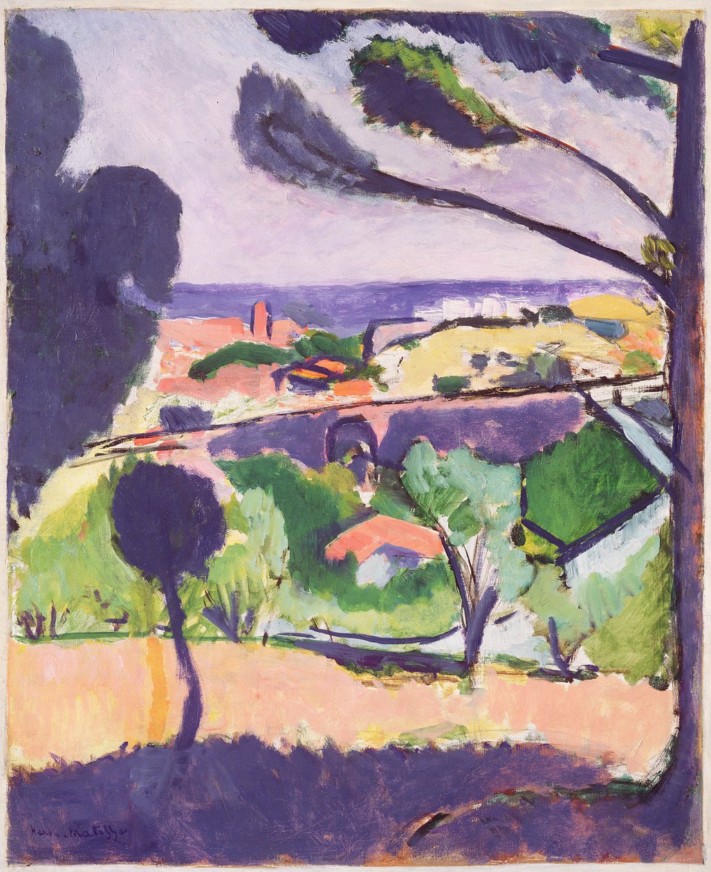 Widok na Collioure i morze autorstwa Henri Matisse