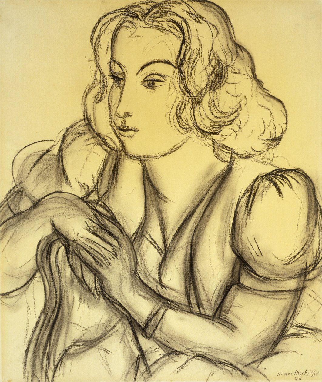 Kobieta pochylająca się; Femme Accoudee autorstwa Henri Matisse