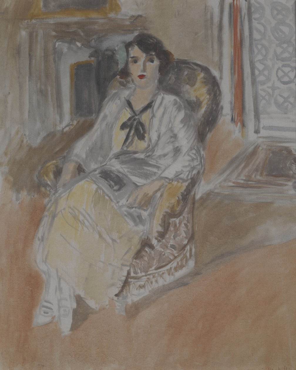 Kobieta siedząca w fotelu, ok. 1922 (olej na płótnie) autorstwa Henri Matisse