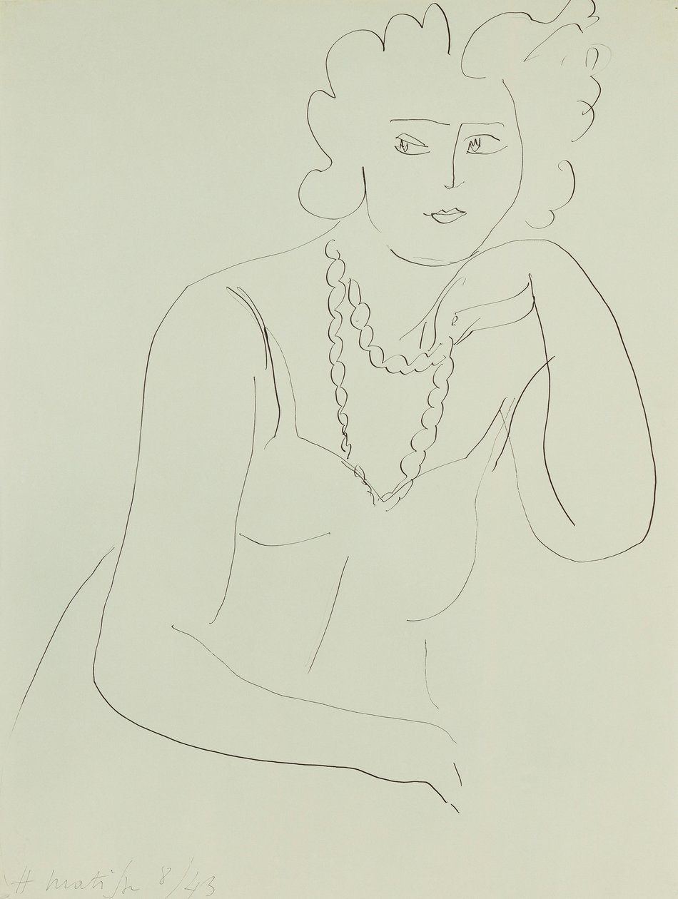 Kobieta z naszyjnikiem autorstwa Henri Matisse
