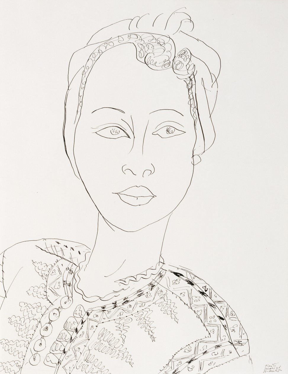 Kobieta z turbanem autorstwa Henri Matisse