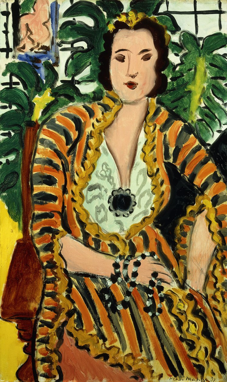 Kobieta z niebieskim klejnotem (Helene Galitzine z kamieniem szlachetnym) autorstwa Henri Matisse